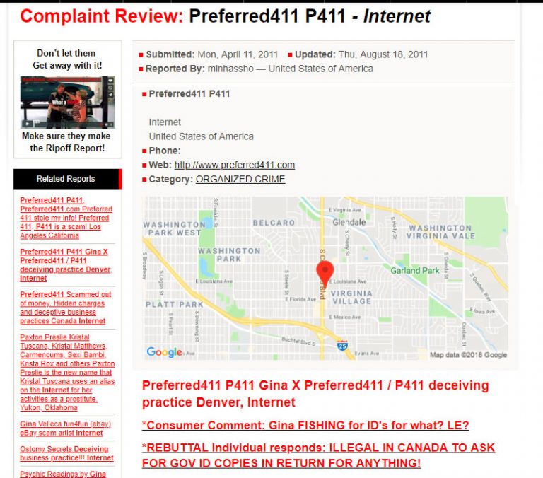 P411 Review Preferred 411 Escorts SexWorker Site